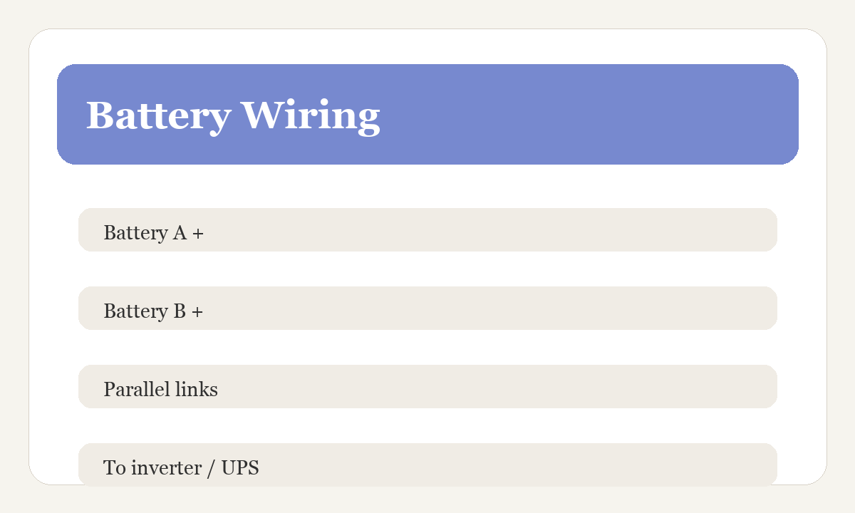 How to Connect Batteries in Parallel with Power Inverter or UPS [Wiring Diagrams]